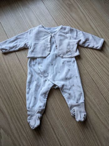 Tenue avec gilet Absorba 1 mois