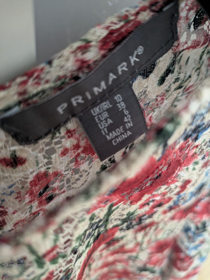 Blouse transparente à fleurs - photo numéro 2