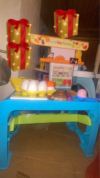 Supérette enfant Noël avec accessoires