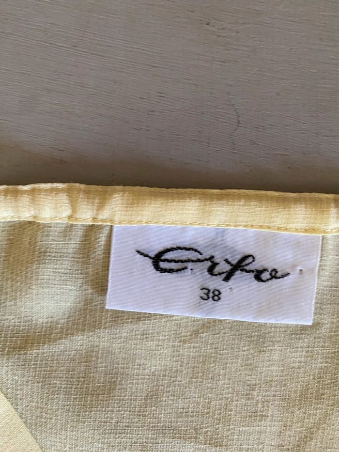 Top Caraco débardeur à bretelles jaune Erfo taille 38 - photo numéro 14