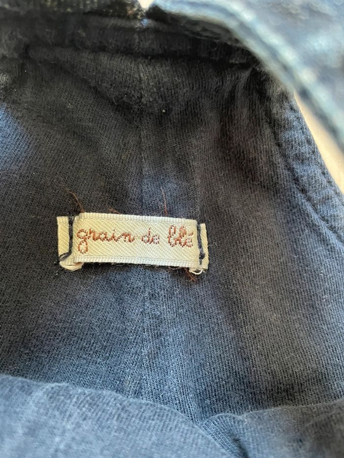 Salopette 3M grain de blé jean - photo numéro 2