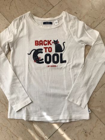 Teeshirt blanc fille 8 Ans