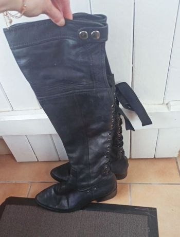 Bottes haute noir 50 cm pointure 36