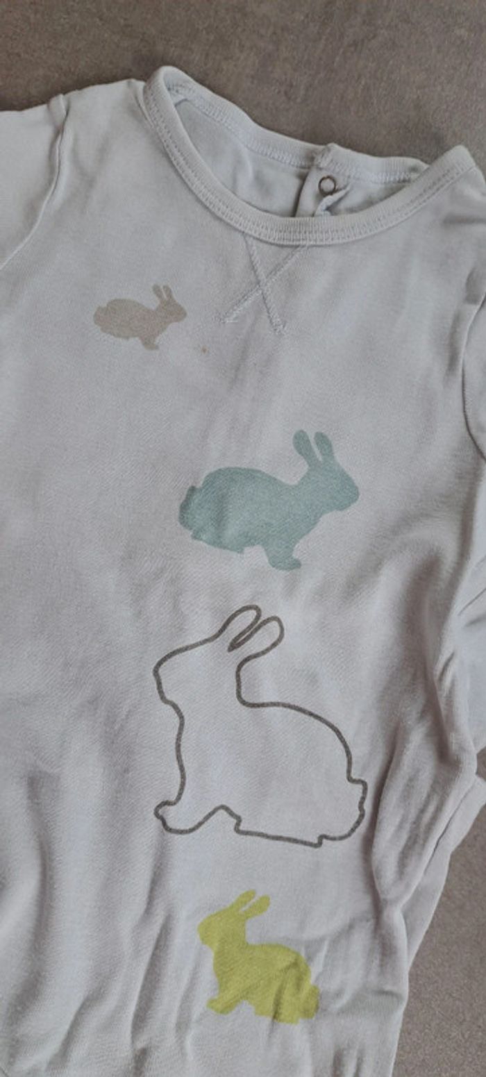 Pyjama une pièce blan Vertbaudet 23 mois - photo numéro 2