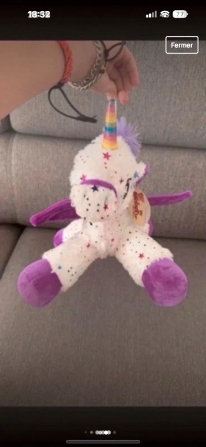 Peluche licorne - photo numéro 2