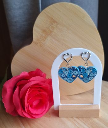 Boucles d'oreilles en quilling ❤️ Amoria ❤️