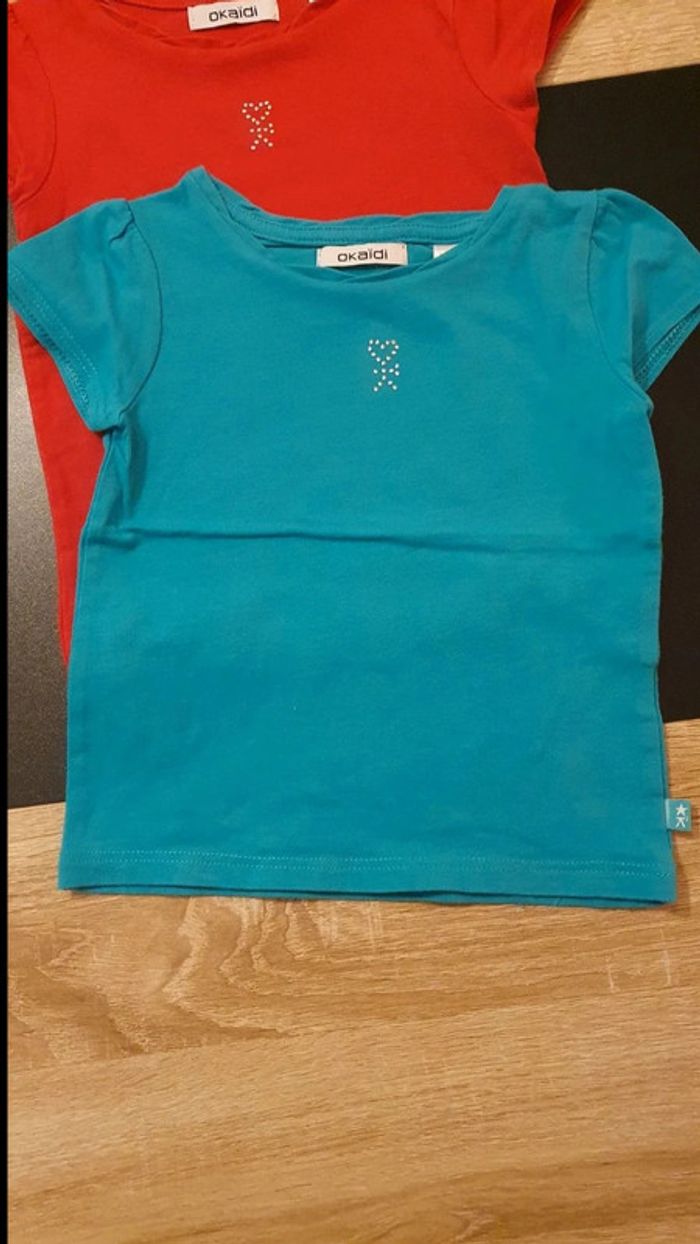 Lot de 2 tee-shirts manches courtes 2 ans - photo numéro 2