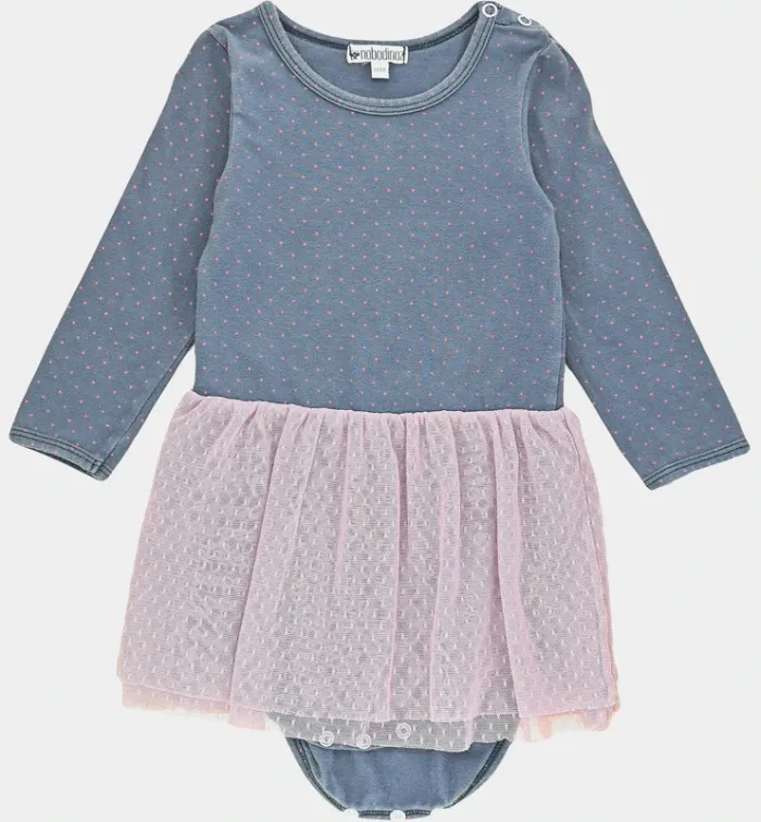 Robe-body 18 mois en coton et élasthanne Nobodinoz