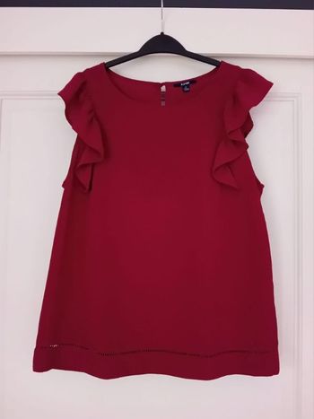 blouse tunique bordeaux kiabi taille M 38/40