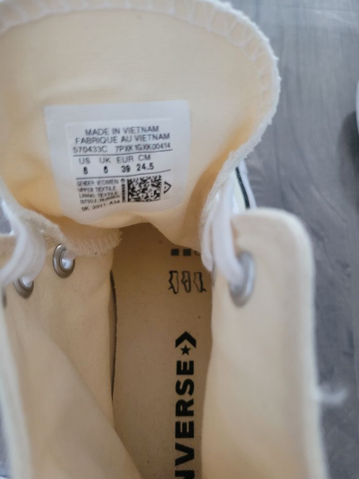 Basket toile marque converse all star - photo numéro 4