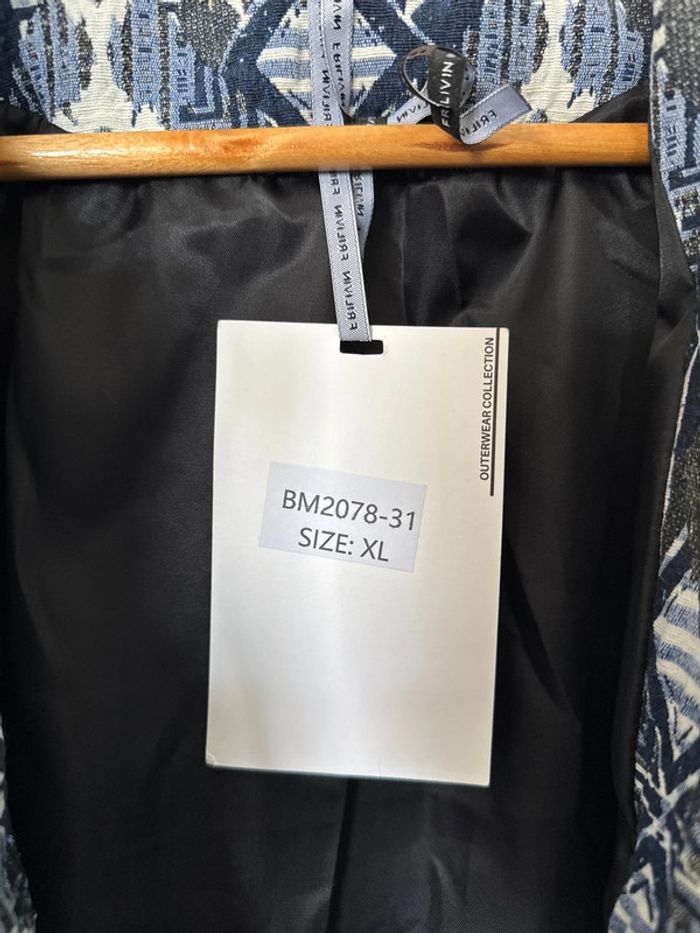 Veste Frilivin neuve imprimé géométrique – Taille XL - photo numéro 4
