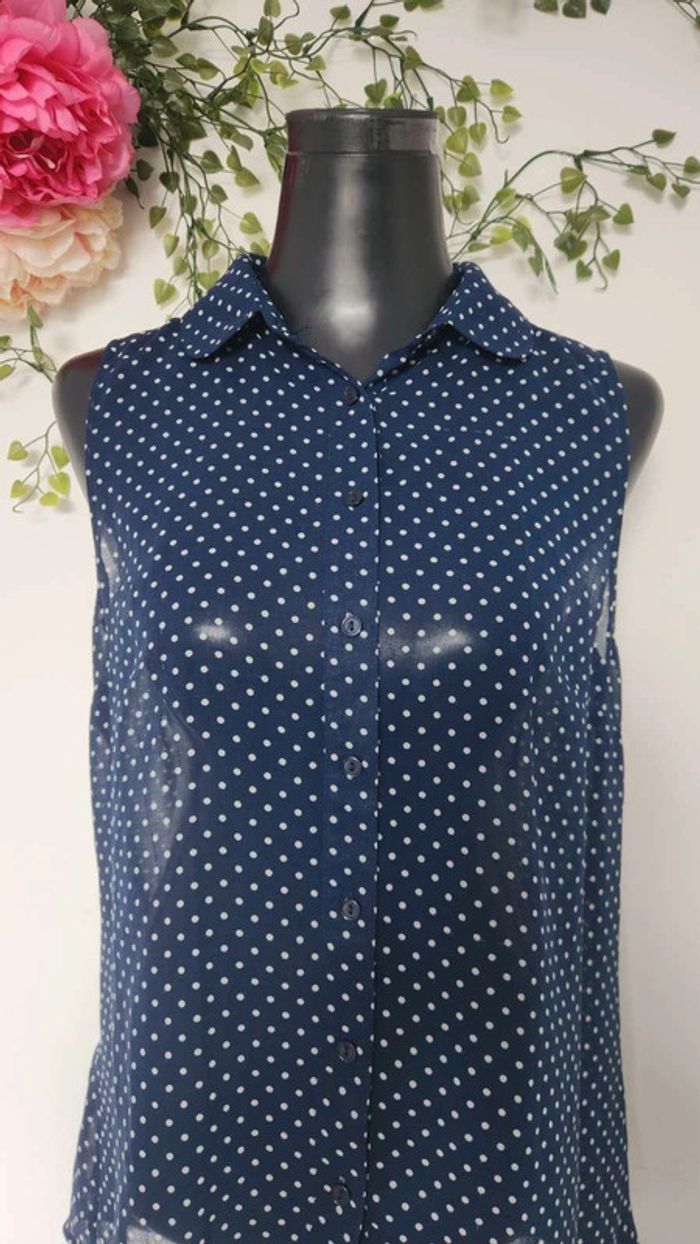 Blouse tissée sans manches 🎀 Taille L 🎀 - photo numéro 2