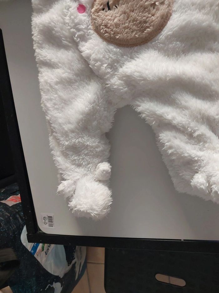 Combinaison bébé blanche 1-3 mois - photo numéro 3