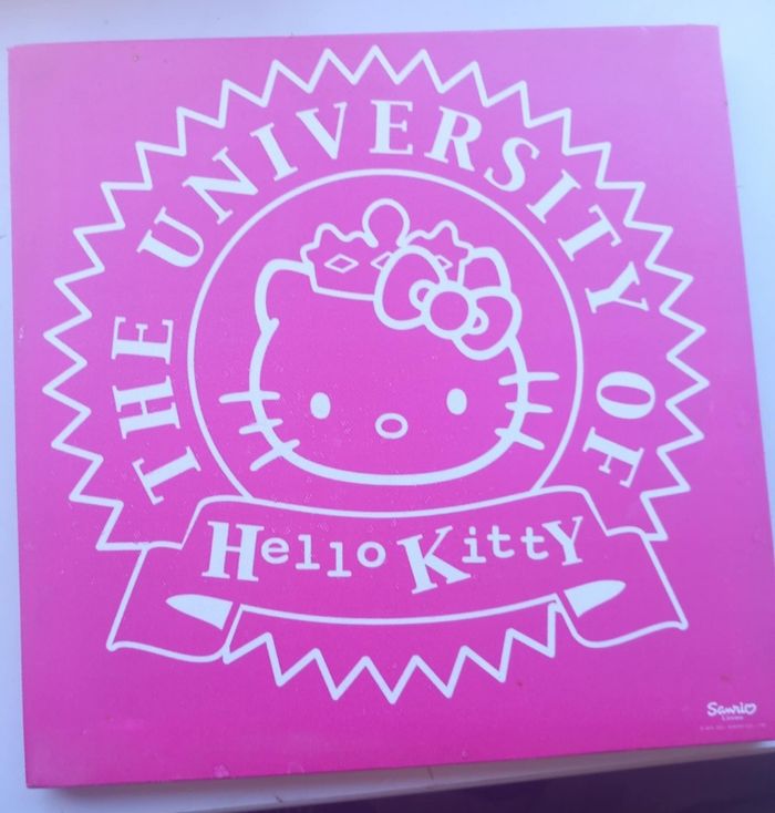 Tableau carré Hello Kitty