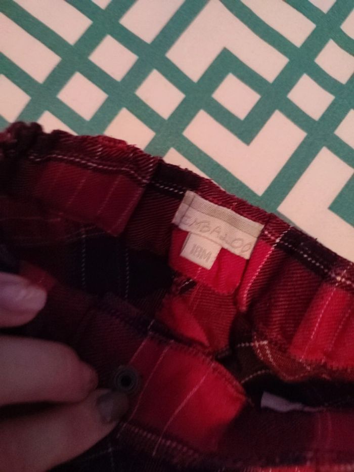 Short à carreaux rouge - photo numéro 3