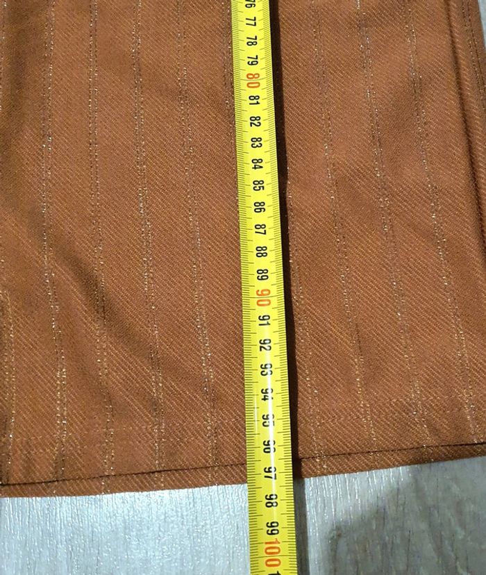 Pontalon marron taille élastique s/m à jambes larges - photo numéro 8