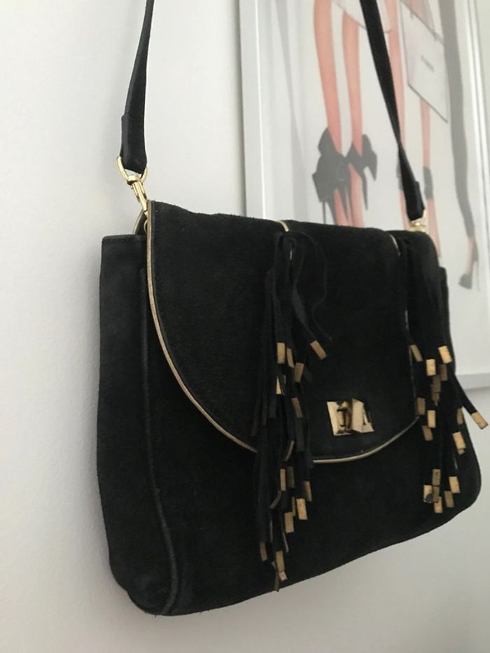 Sac daim Hipanema à franges - photo numéro 4