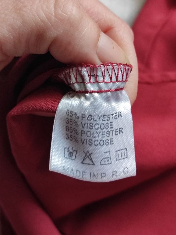 Blouse bordeaux taille S - photo numéro 6