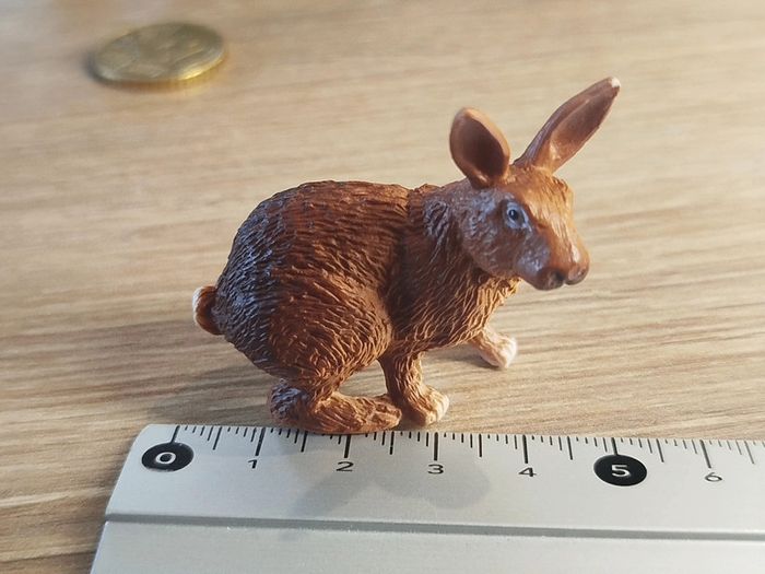 PAPO lapin roux et blanc Animal de la ferme - photo numéro 5