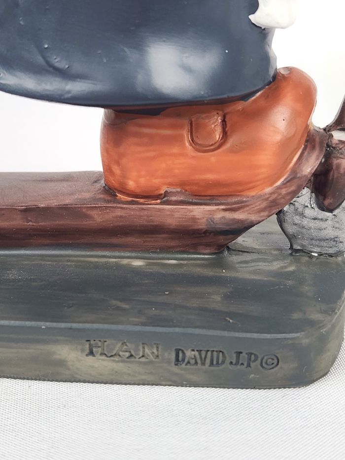 Figurine Bretonne Trottinette - Han David J.P. - Humour Régional Style Goudig - photo numéro 5