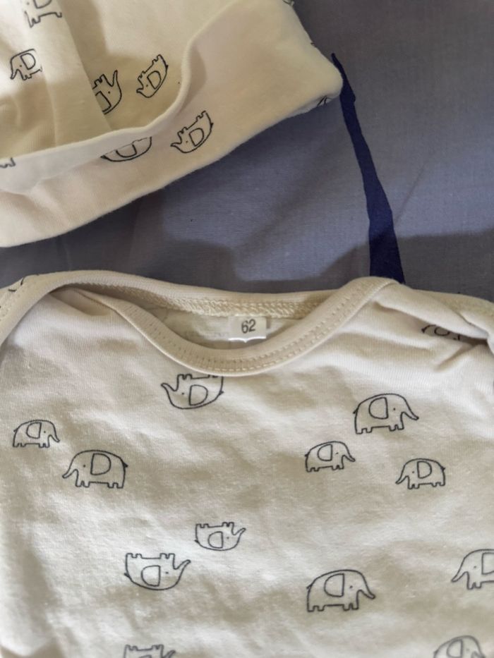 Ensemble motif éléphant taille 3 mois - photo numéro 3