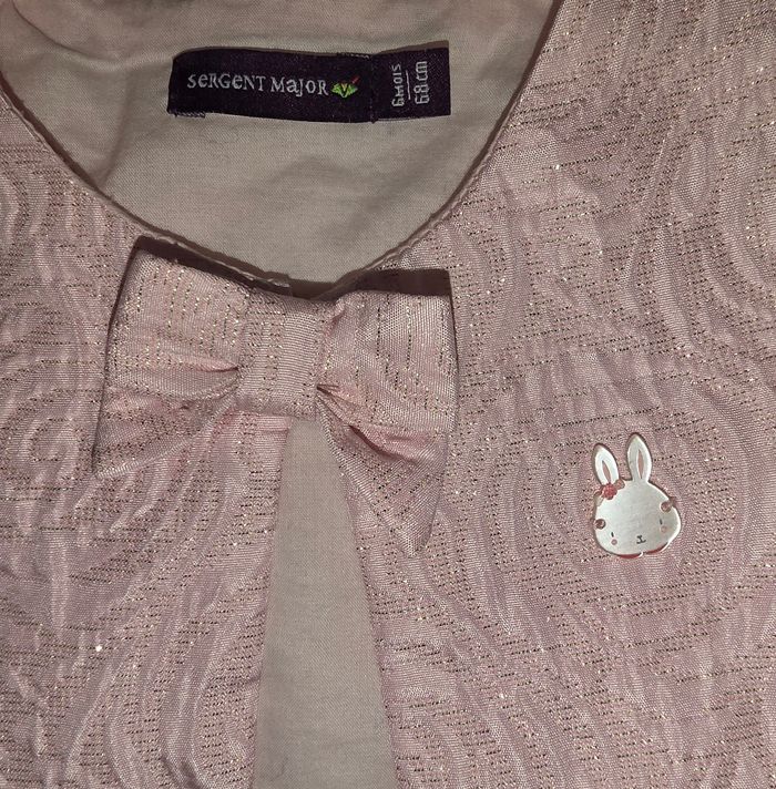 Cardigan rose sergent major 6 mois - photo numéro 3