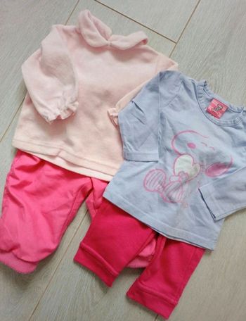 Lot de 2 ensembles hiver 3 mois