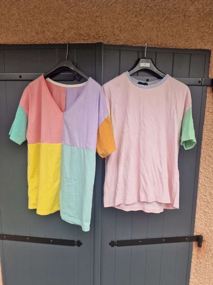 Lot de deux t shirts multicolore - photo numéro 8