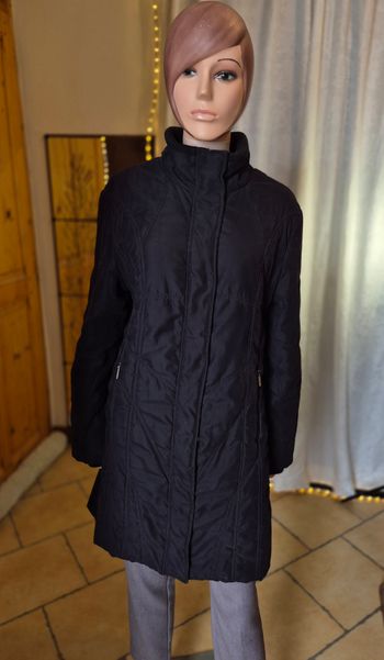 Manteau long femme noir taille 46