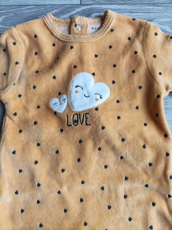 Pyjama 3 mois Kiabi love cœur - photo numéro 2