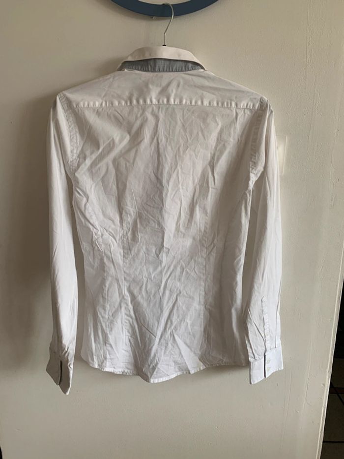 Chemise blanche manches longues taille 37/38 Jules Extra slim col gris - photo numéro 4