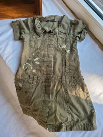 Robe kaki effet jeans 4 ans