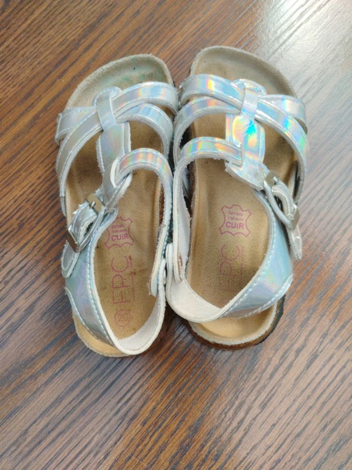 Sandales pointure 29 fille FPC argent - photo numéro 3
