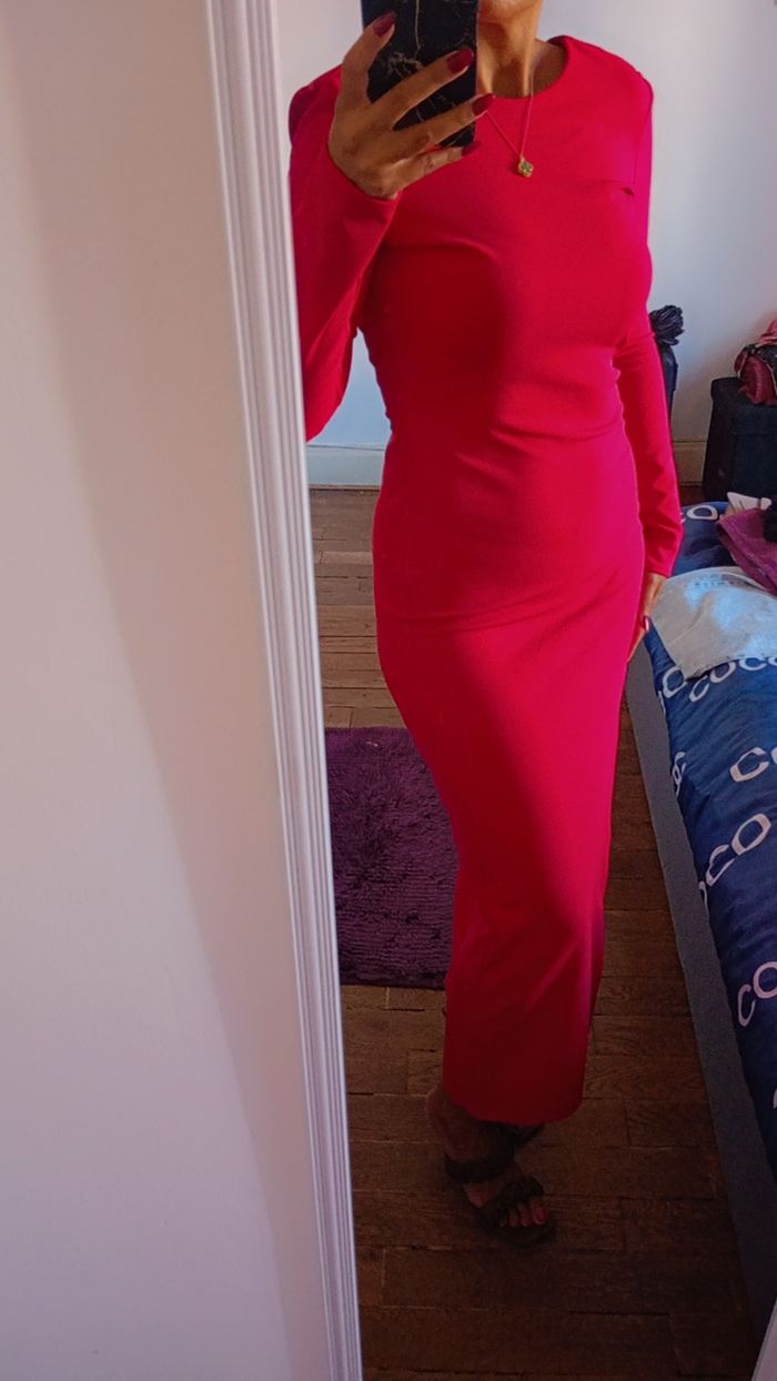 Sublime robe Zara rouge M - photo numéro 4