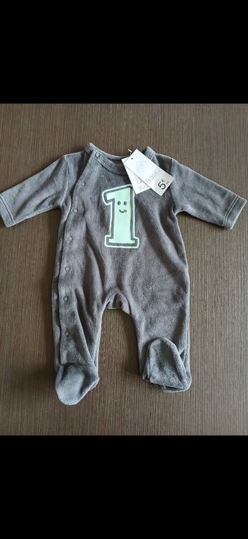 pyjamas garçon en velours naissance 0 mois 
