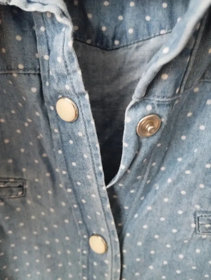 Chemise en jean bizzbee XS - photo numéro 3