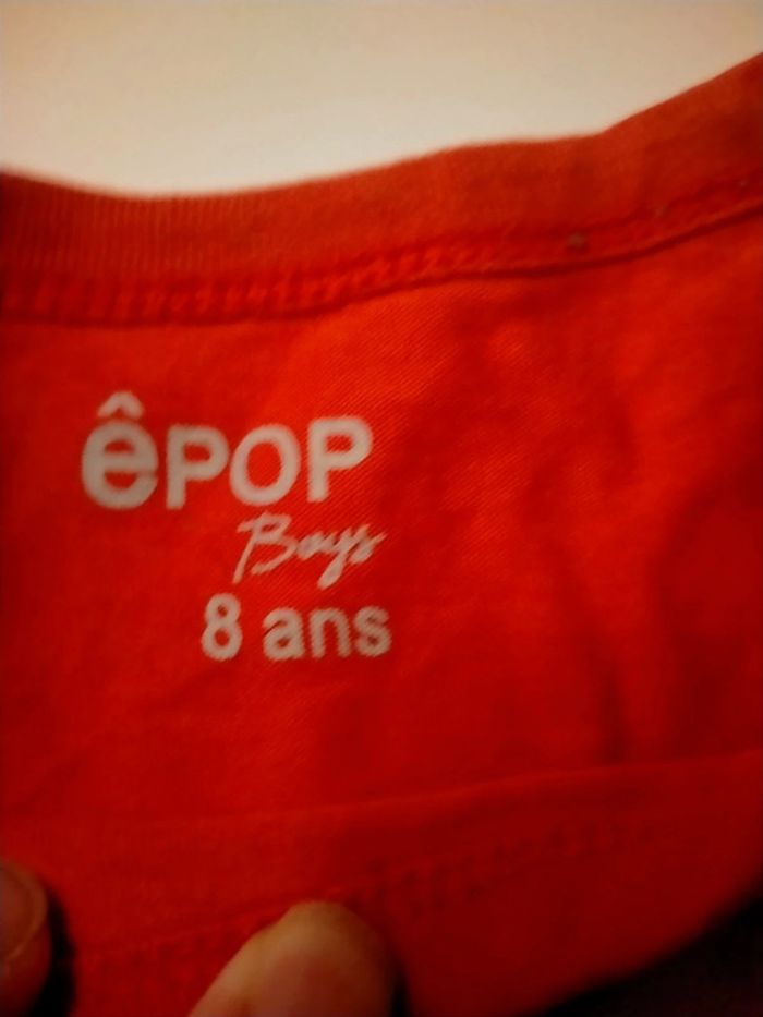 Débardeur garçon rouge êpop boys Taille 8 ans - photo numéro 3