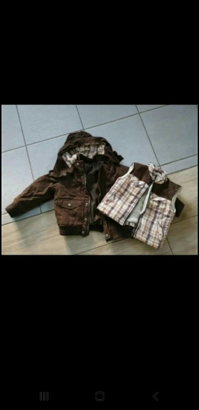Blouson garçon double saison 2 ans