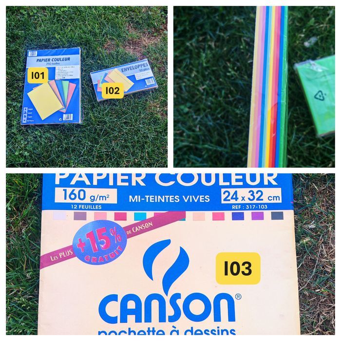 Fournitures – papier de couleur - photo numéro 1