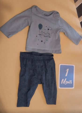 Ensemble bébé cigogne