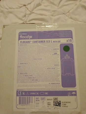 1 carton de 10 containers 500 ml in fit