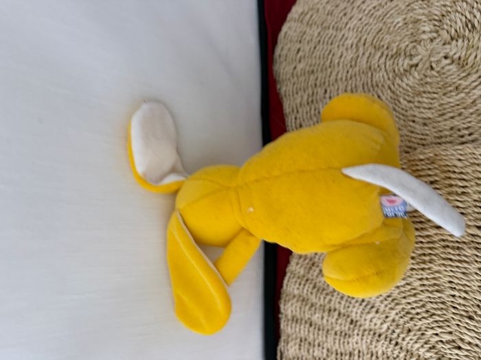 Doudou lapin chien jaune SUCRE D'ORGE - photo numéro 2