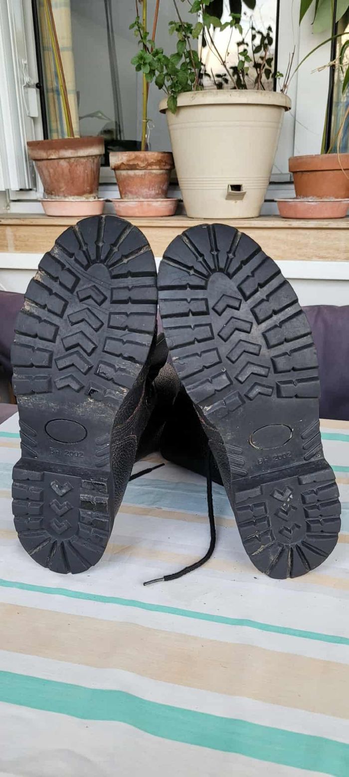 Bottes rangers militaire taille 44 cuir - photo numéro 4