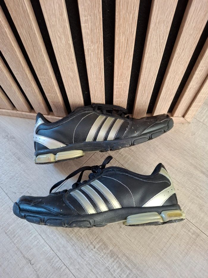 Tennis cuir noir Adidas T 39,5 - photo numéro 5