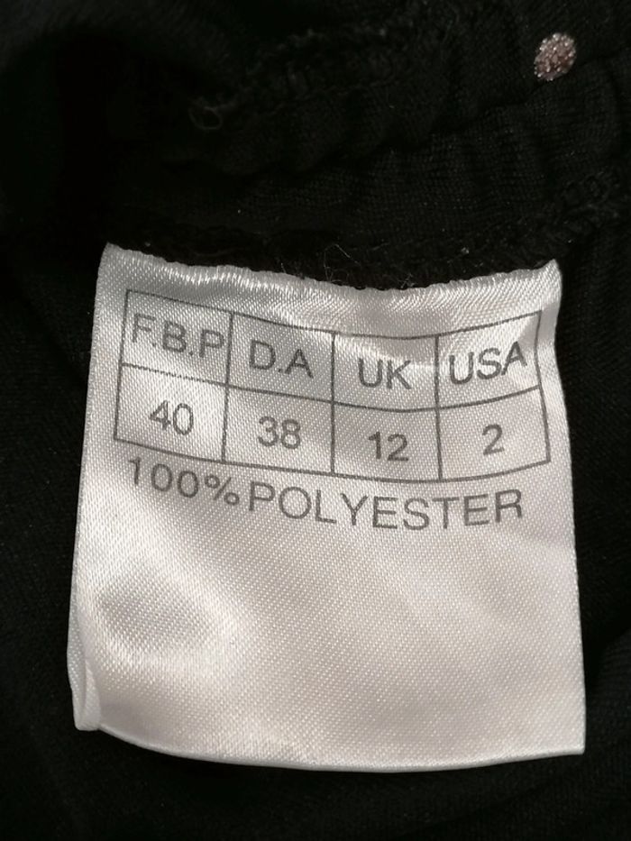 Top bustier noir argenté 40 - photo numéro 6