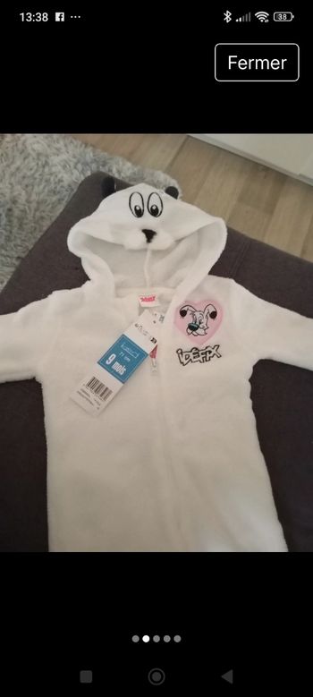 Pyjama grenouillère 9 mois