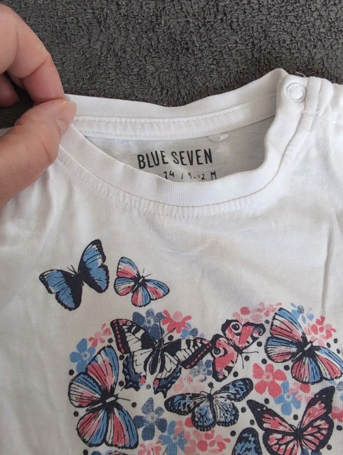 T shirt manche courte 9/12 mois - photo numéro 3