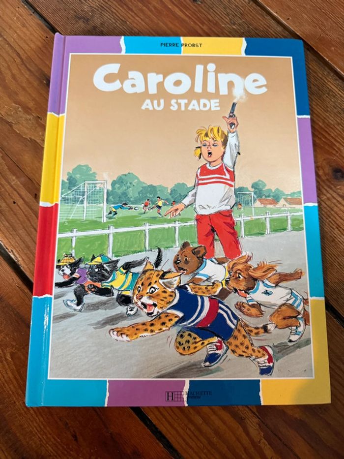 bon état - Livre Caroline au stade sport édition damiers bd album multicolore