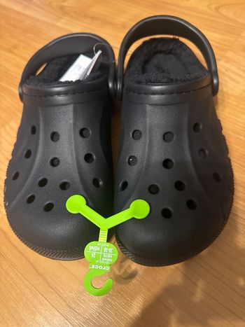 Crocs  fourrure noir