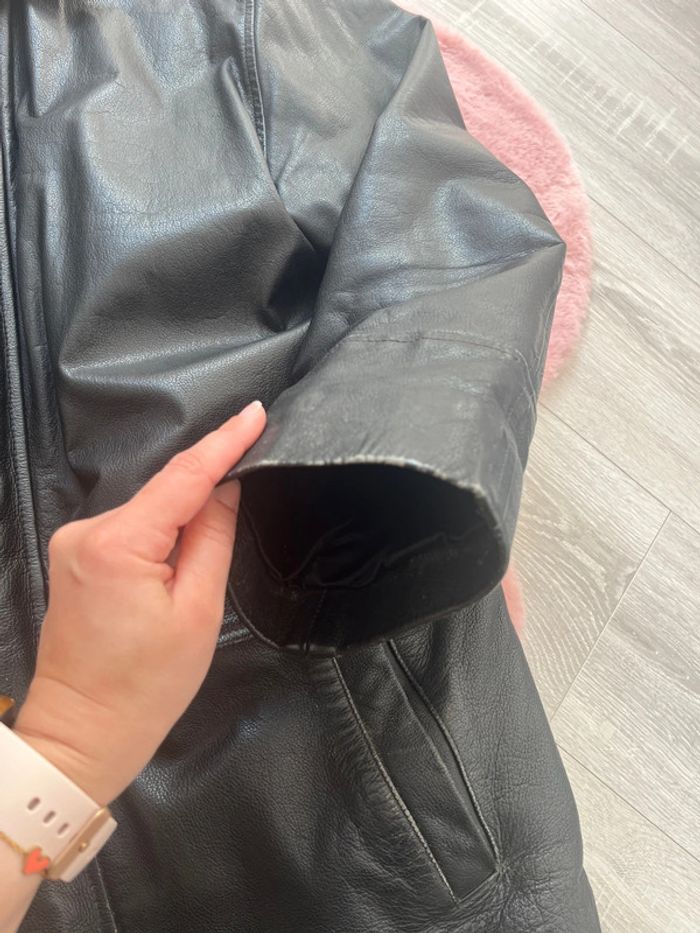 Veste cuir homme 50 noir - photo numéro 12